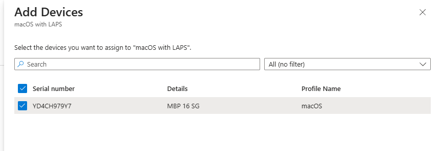 Assigning devices to macOS enrollment profile